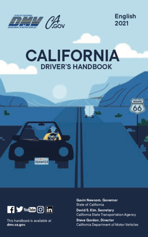 dmv handbook california